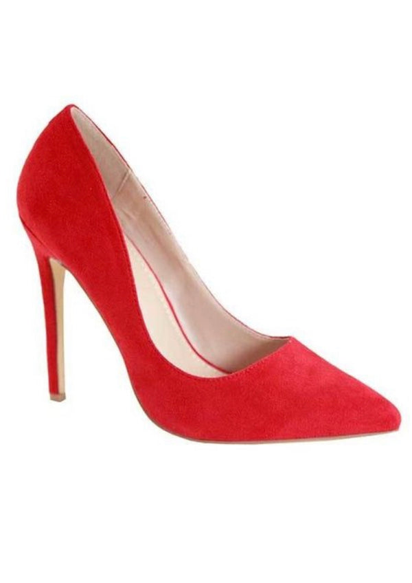 RED POINTY TOE STILETTO